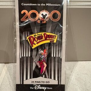 NWT• Disney “Countdown To The Millennium” Roger & Jessica Rabbit Collectible Pin